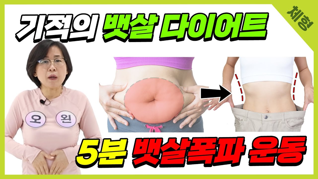 5분만에  기적의 뱃살 빼기/이렇게 흔들어 보세요