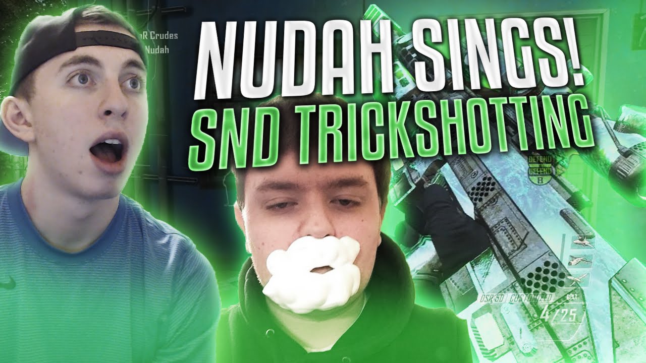 NUDAH SINGS! - BO2 TRICKSHOTTING FUNNY MOMENTS