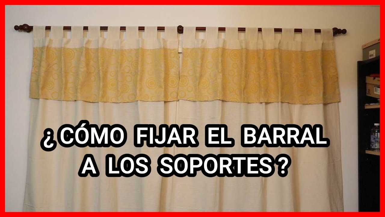 COMO colocar Barral de Madera para Cortina nº2