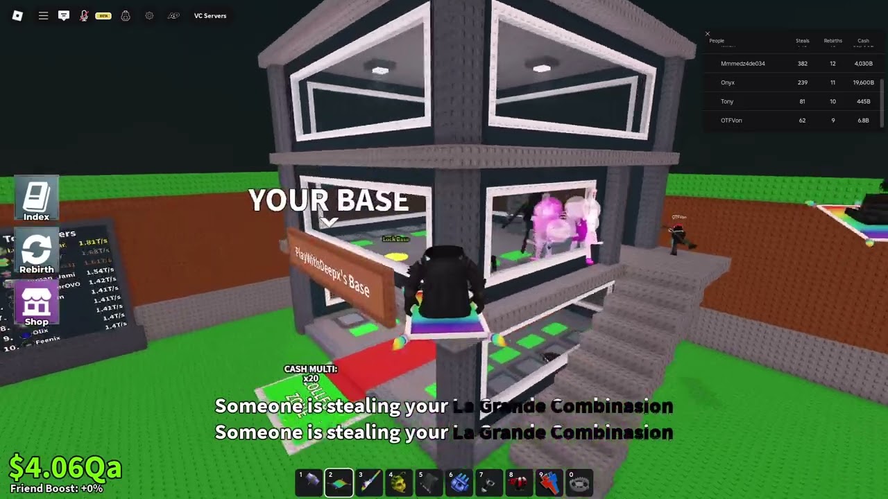 Joining A Public Server With La Grande Combinasion In Steal a Brainrot
