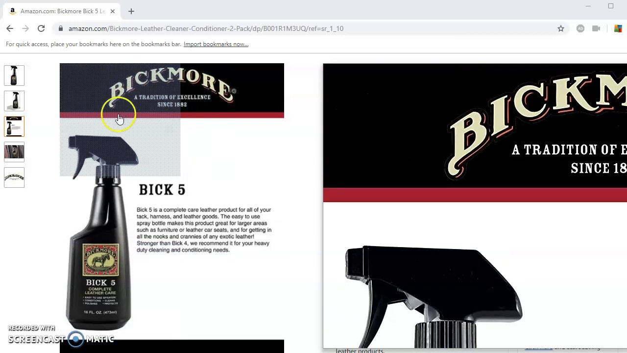 Bickmore Gard-more Leather Spray -- Click First BEFORE you BUY!