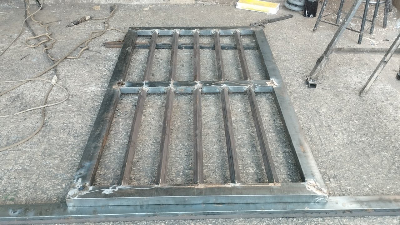 تعلم طريقه فصالة باب الحديد ولحام الا نابيب لموربعة Learn how to separate the iron gate and weld pip