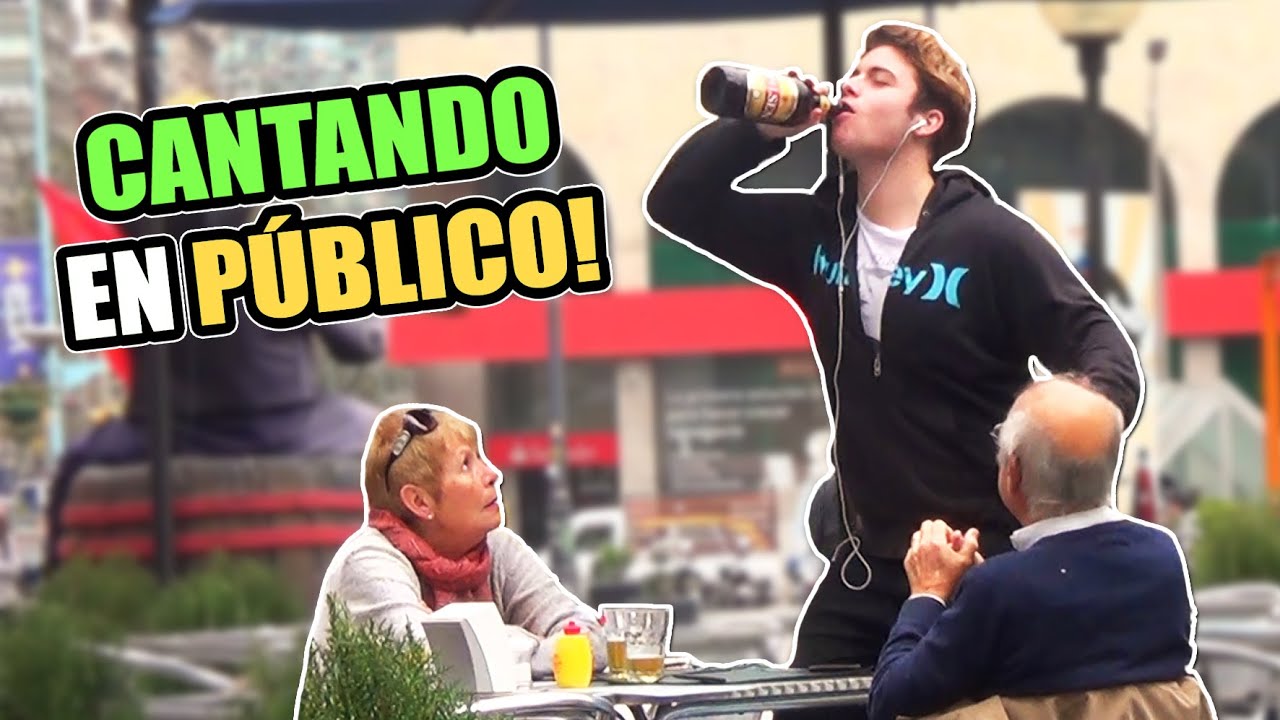 CANTANDO EN PUBLICO!