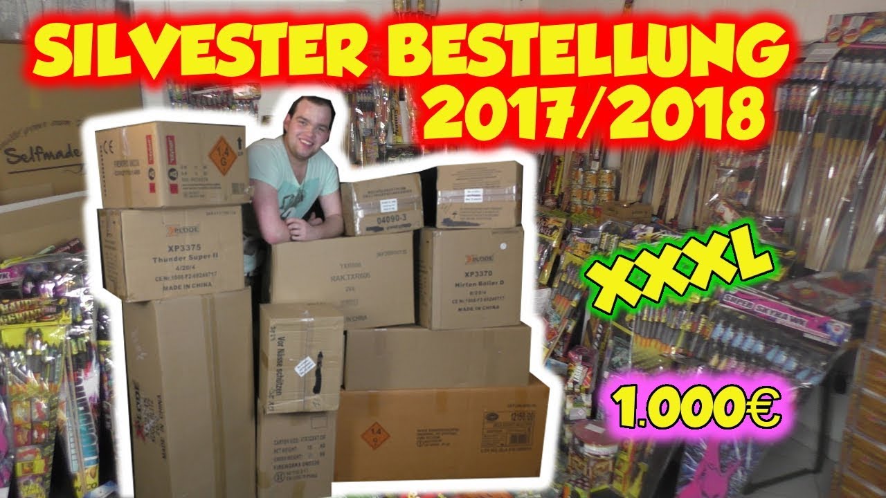 FETTES 1.000€ FEUERWERK UNBOXING | Toschpyro | SILVESTER HAUPTBESTELLUNG 2017/2018