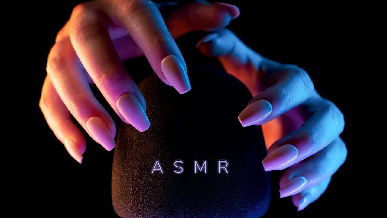 ASMR - Mic Scratching Foam Cover With Nails For Relaxation 😴 (No Talking)