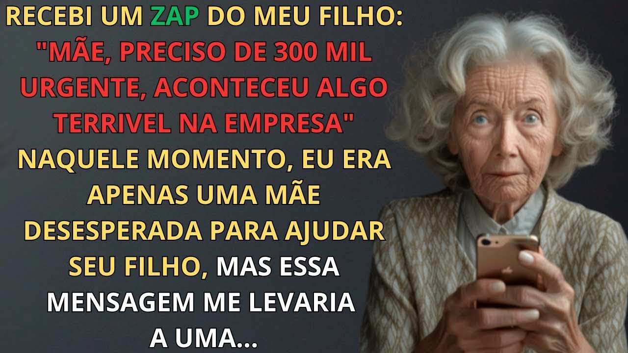 RECEBI UM ZAP DO MEU FILHO: 