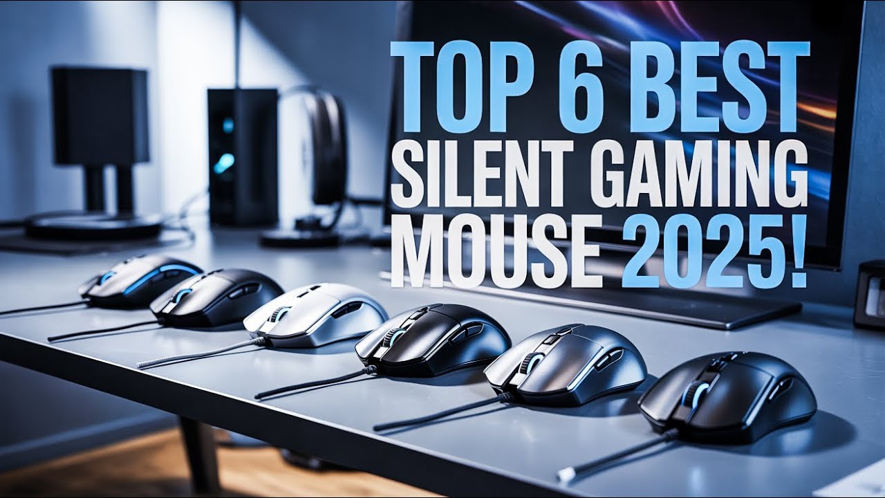 Топ-6 лучших бесшумных игровых мышей 2025 года!