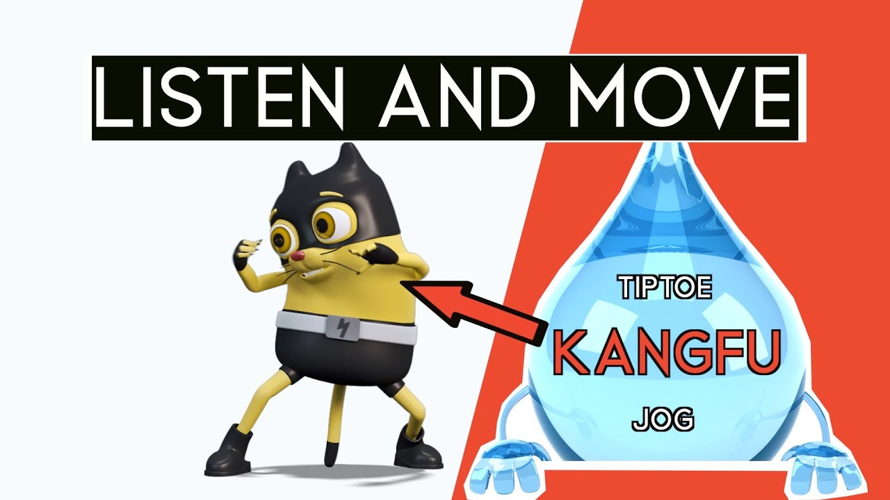 3 MIN LISTEN AND MOVE - No Running - Kangfu Cat -