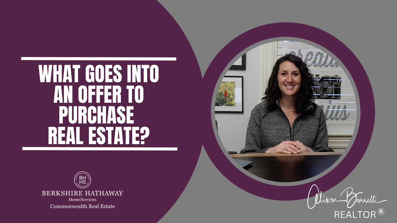 What goes into an offer to purchase Real Estate.  #realestate #buyingahome #homebuyingtips #BHHS