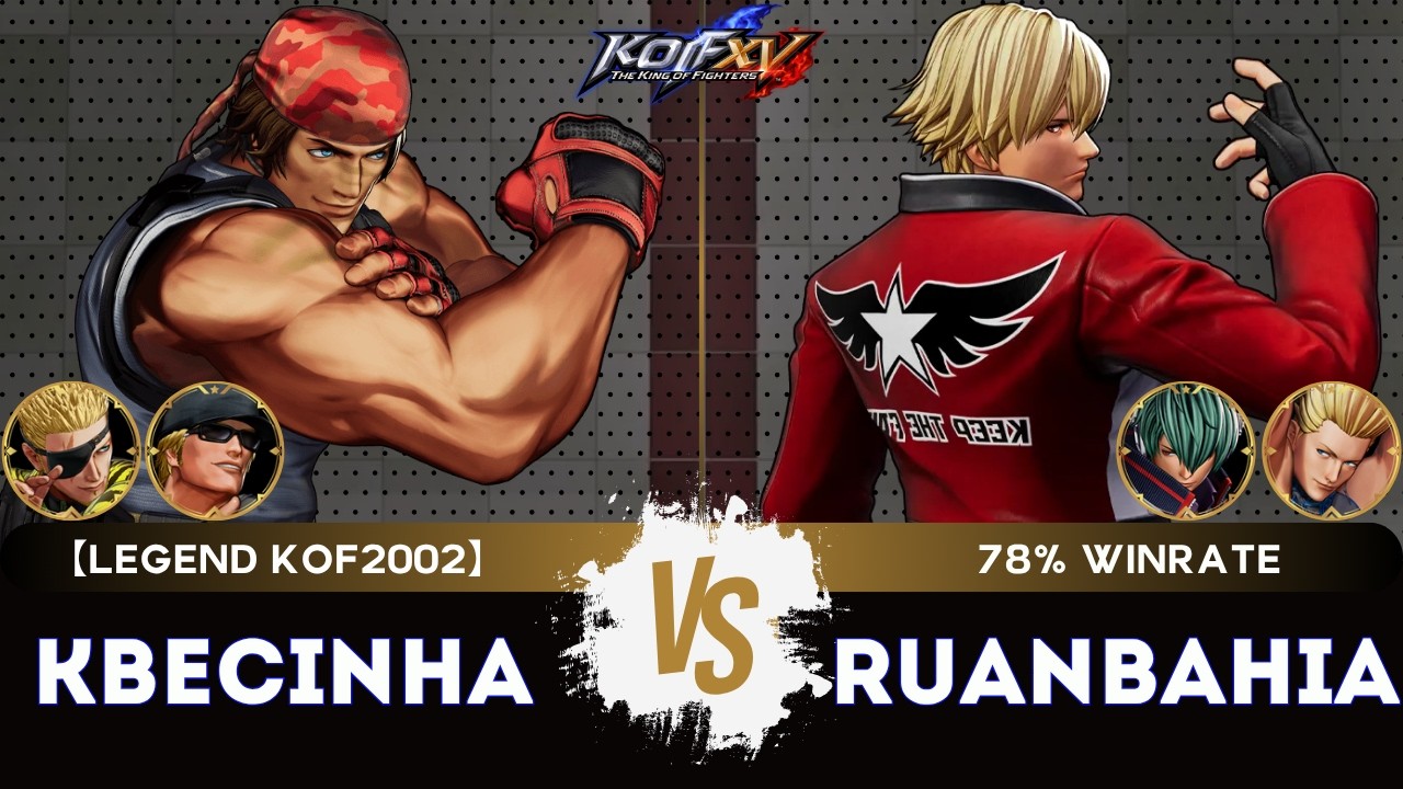 KOF XV ▰ KBECINHA (Clark/Ram&oacute;n/Ralf) 🆚 RUANBAHIA (Shun'ei/Benimaru/Rock) 🎞️Replay Match - 4/26