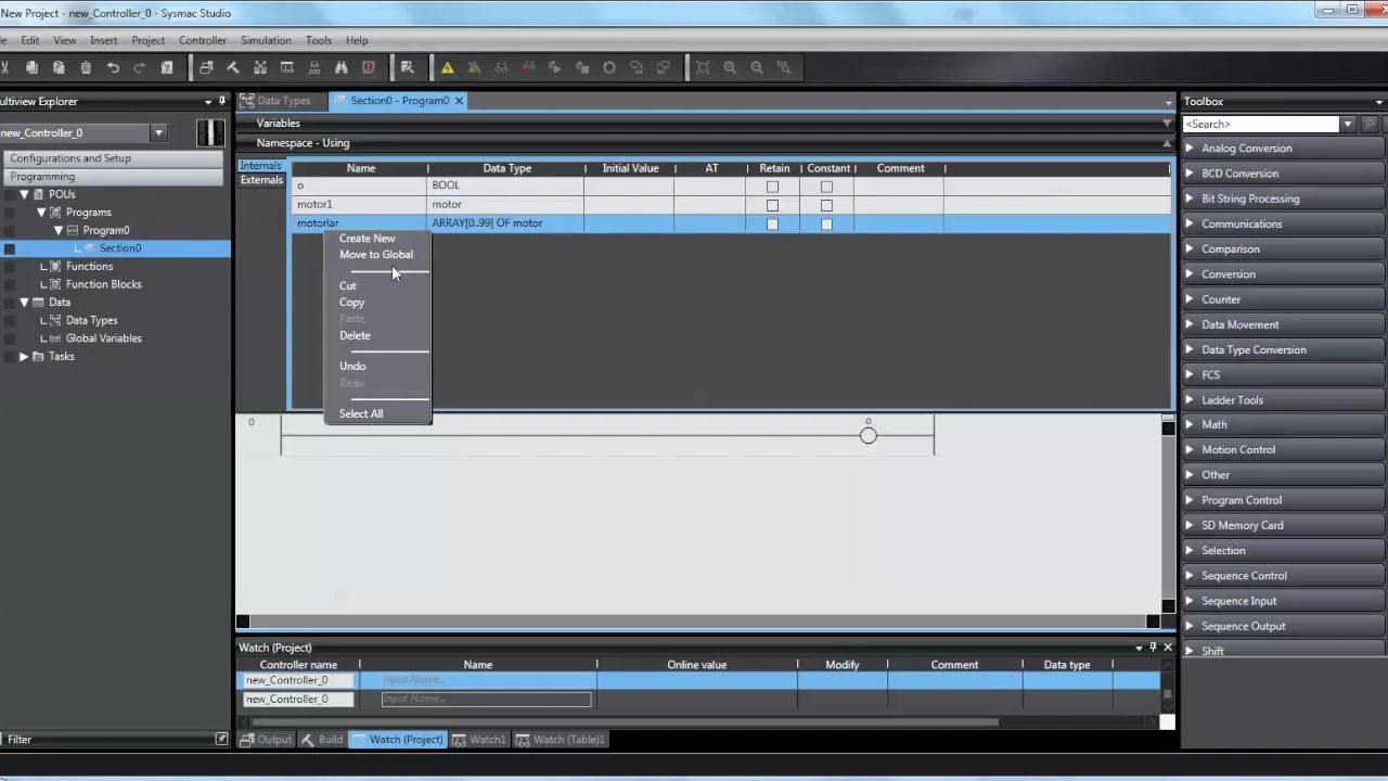 Ders:32 | OMRON Sysmac Studio Union Data Tipi Ve Özellikleri