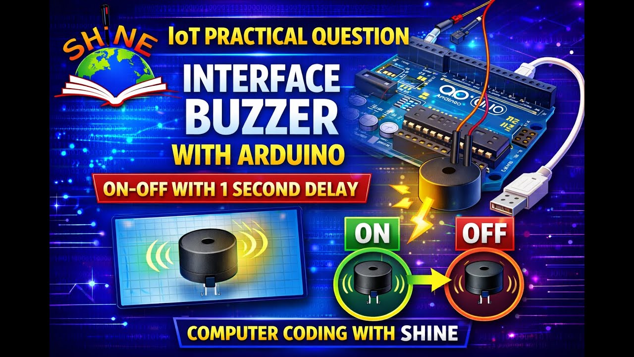 IOT PRACTICAL ||COMPUTER CODING WITH SHINE || CLASS-3||MOST IMPORTANT QUESTION FOR EXAM