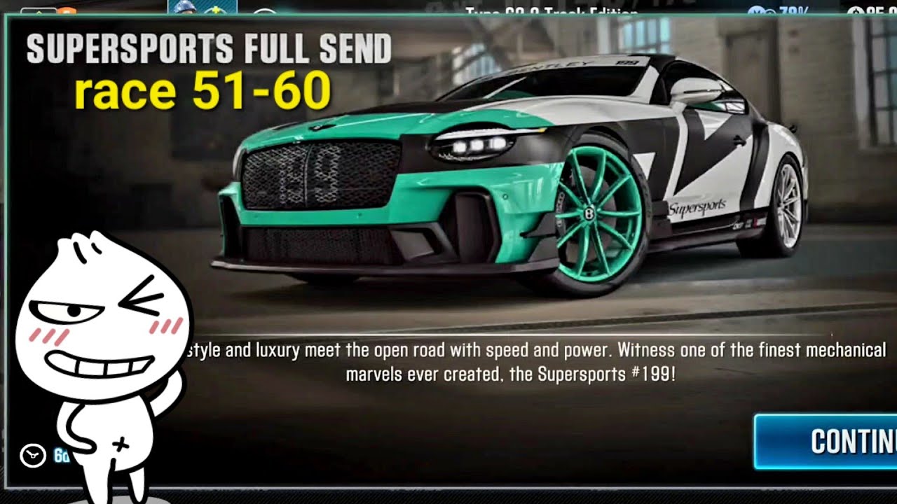 CSR2 SUPERSPORTS FULL SEND races51-60🤩