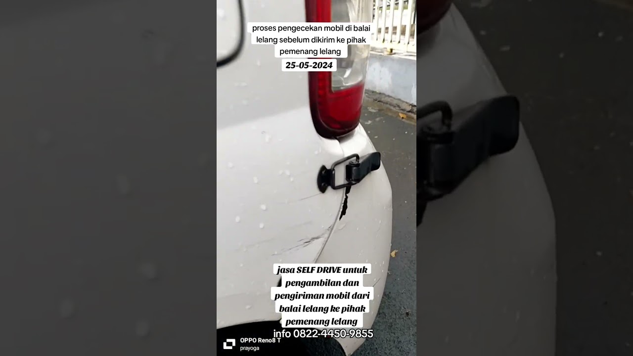 Jasa SELF DRIVE untuk pengiriman mobil dari balai lelang resmi