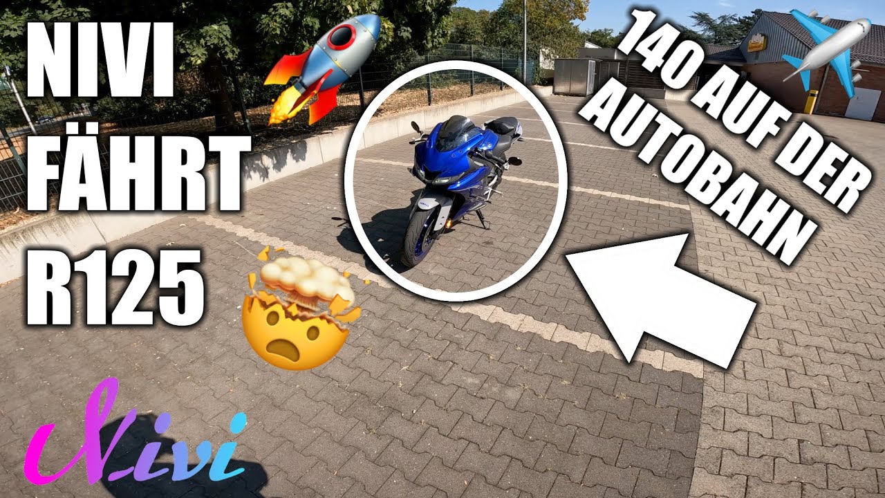 Nivi fährt Yamaha R125 !!! 140 AUF DER AUTOBAHN !!! | Motovlog | Nivi