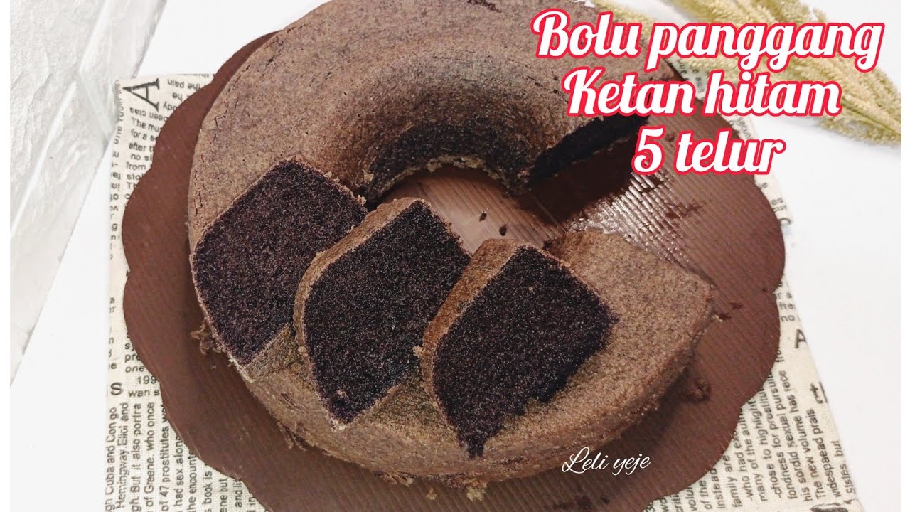 BOLU PANGGANG KETAN HITAM SUPER LEMBUT DAN LEGIT BANGET | 5 telur