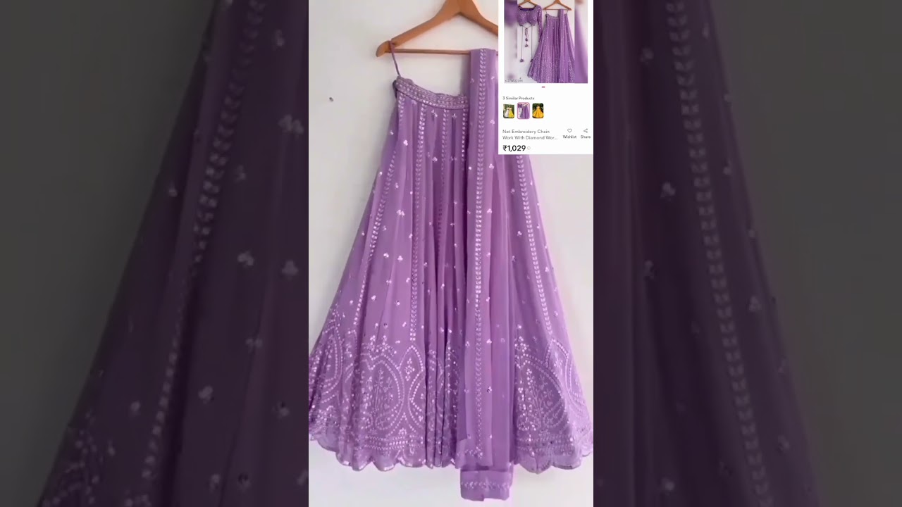 lavender colour lehenga in 