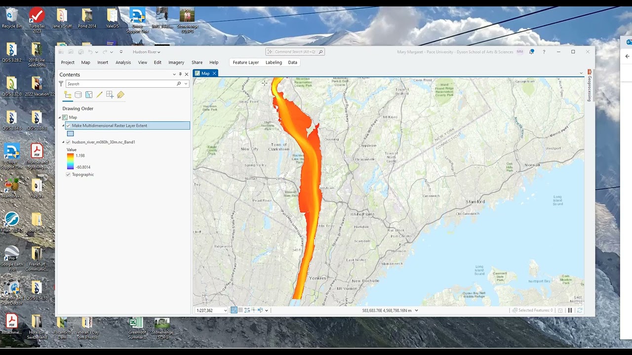 ArcGIS Pro Hudson River Bathymetry
