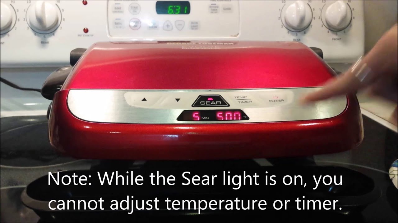 George Foreman Evolve - Don't Undercook!  - Temperature and Timer Clarification
