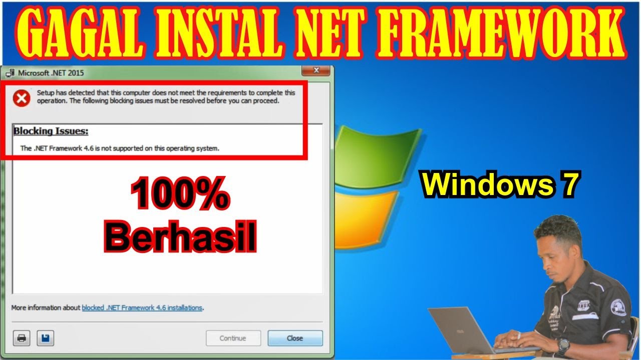 Cara Instal NET Framework 4.6 Di Windows 7 || Firdus Komputer