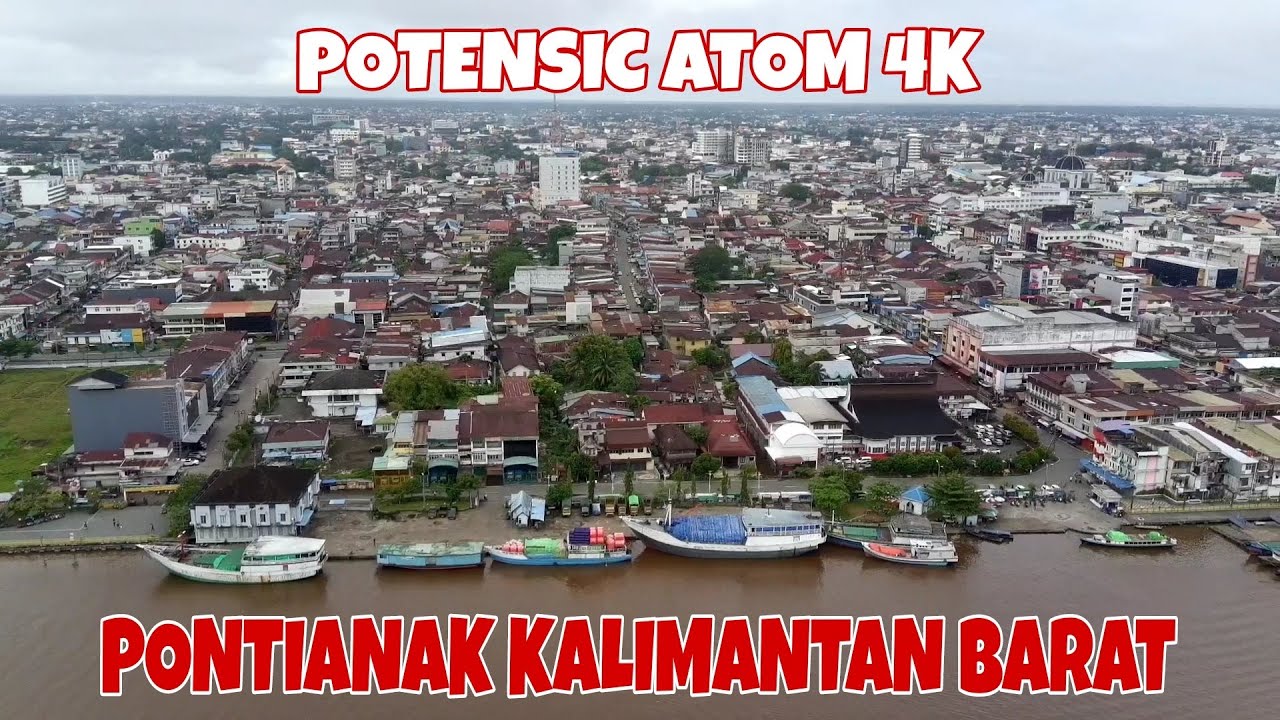 🔴Seru Banget Ngedrone di Sungai Kapuas Pontianak