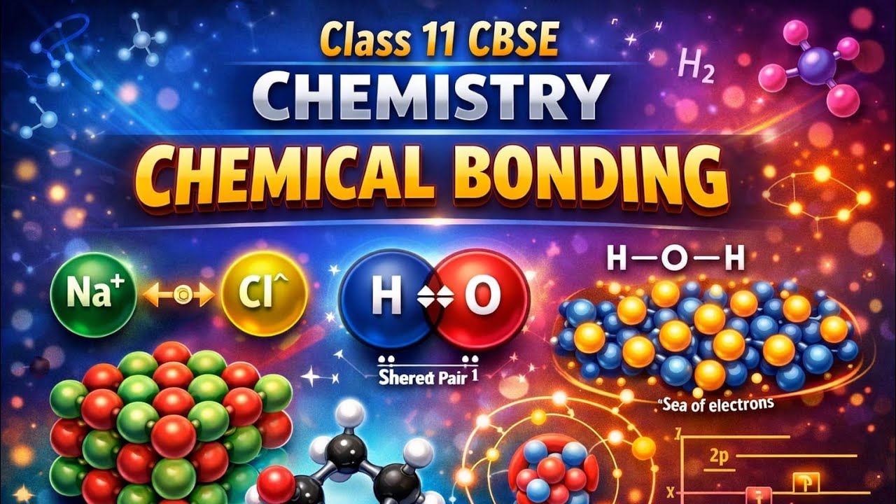 #ChemicalBonding#Class11Chemistry#CBSEClass11#ChemicalBondingClass11#CBSE2026#IonicBond#CovalentBond