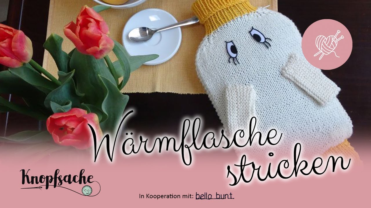 Wärmflaschenbezug stricken