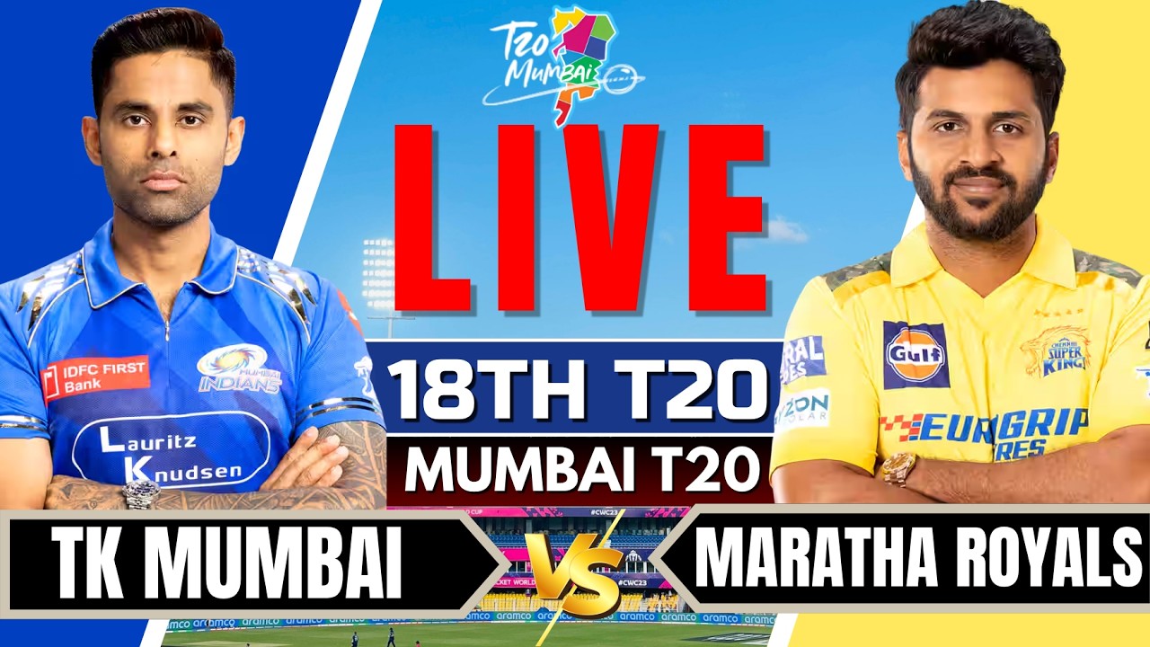Mumbai T20 Live - Eagle Thane Strikers vs Triumph Knights Mumbai North East | Mumbai T20 League Live