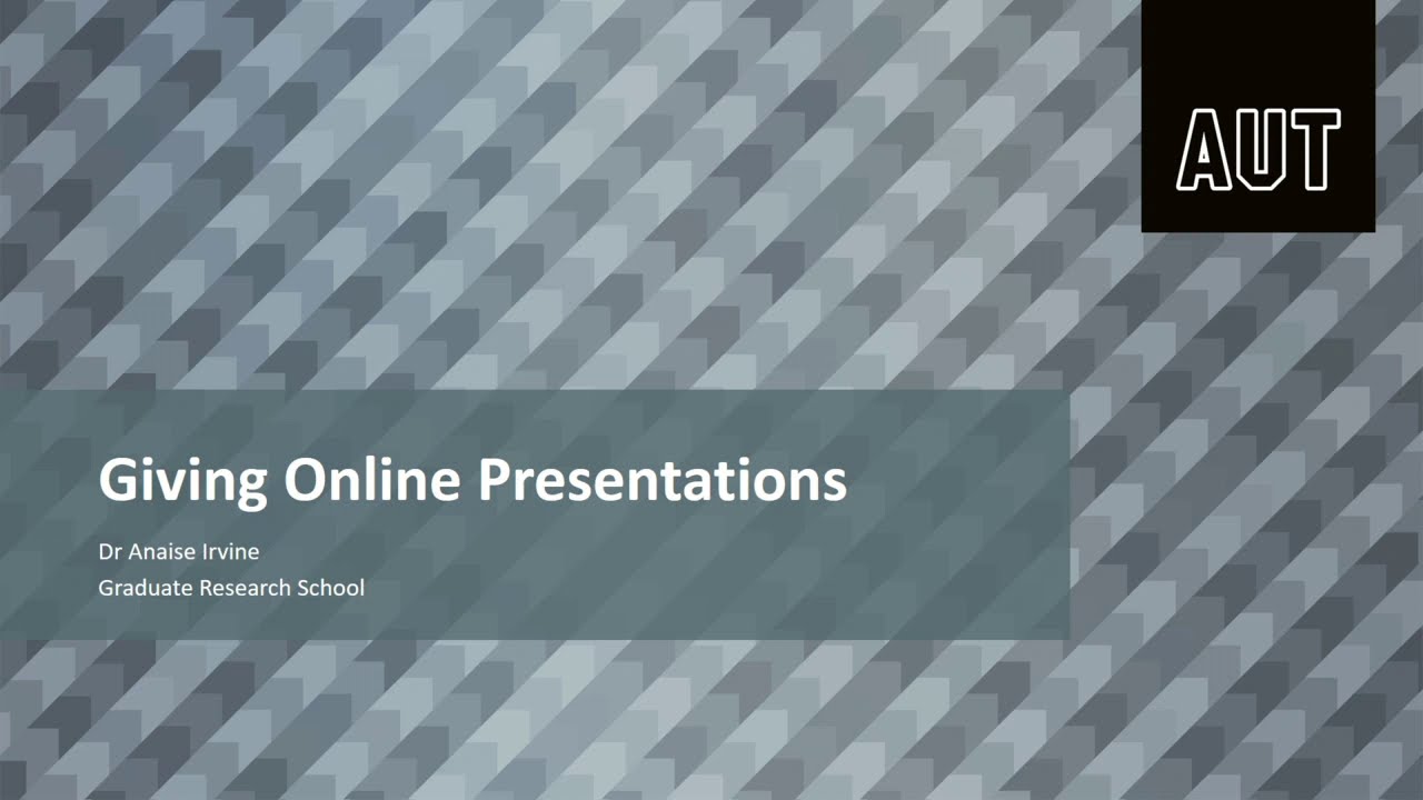 Giving online presentations