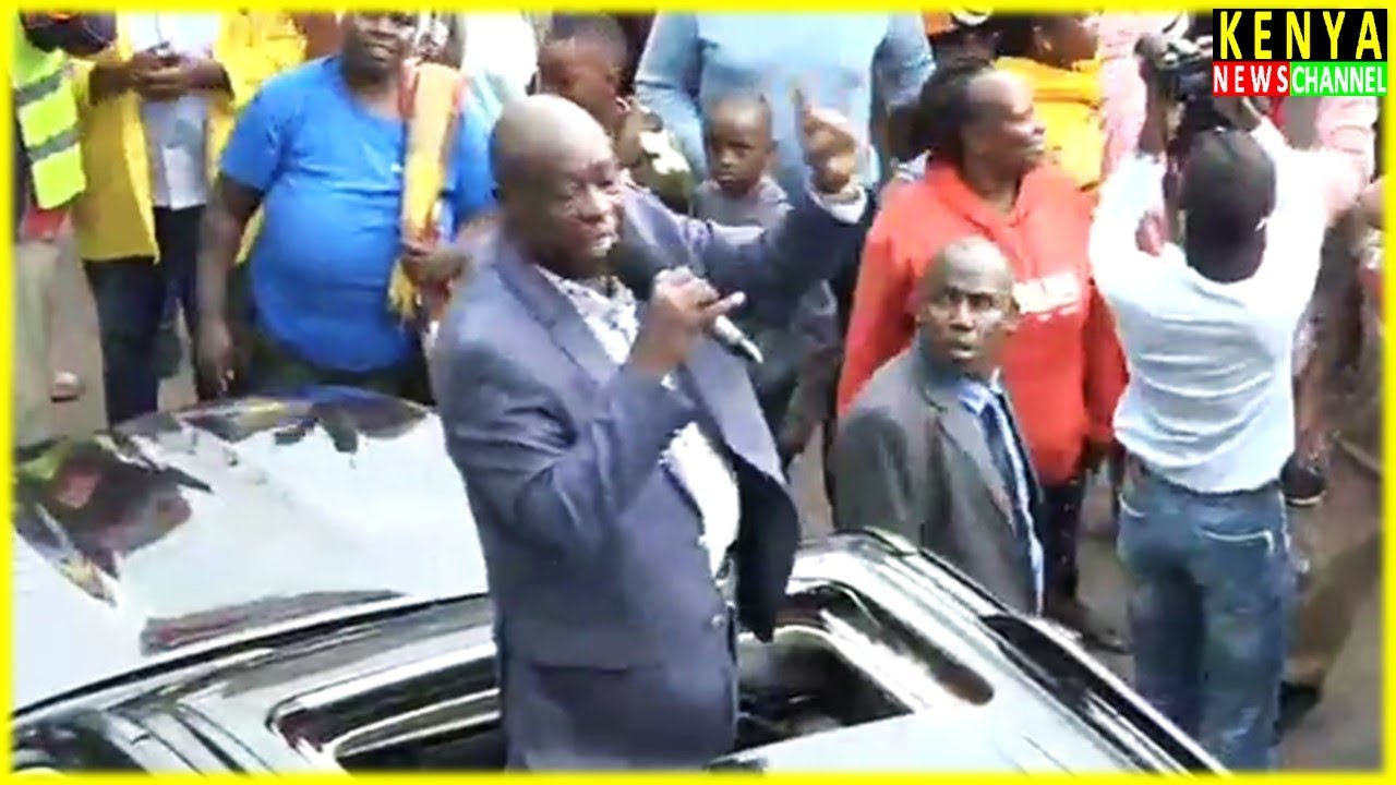 Gachagua BLOCKED by Crowd today in Naivasha - Listen what he told Ruto