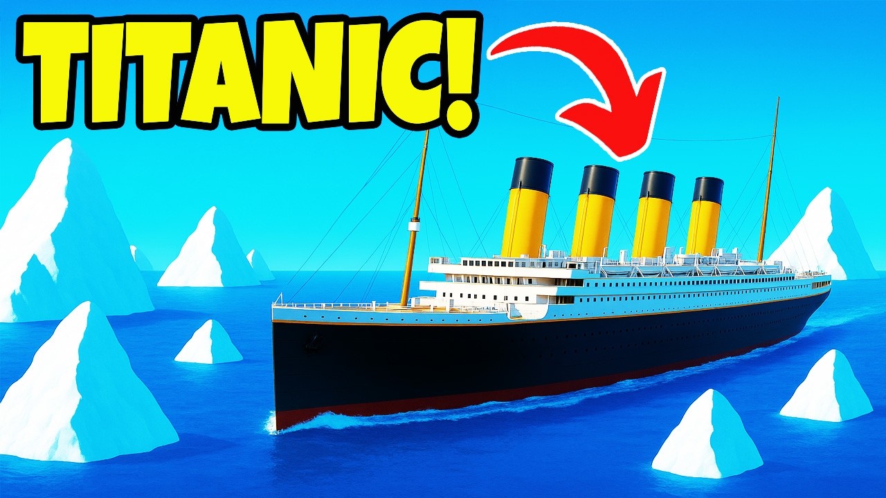 «Титаник» столкнулся с тысячей айсбергов! | Roblox Destruction