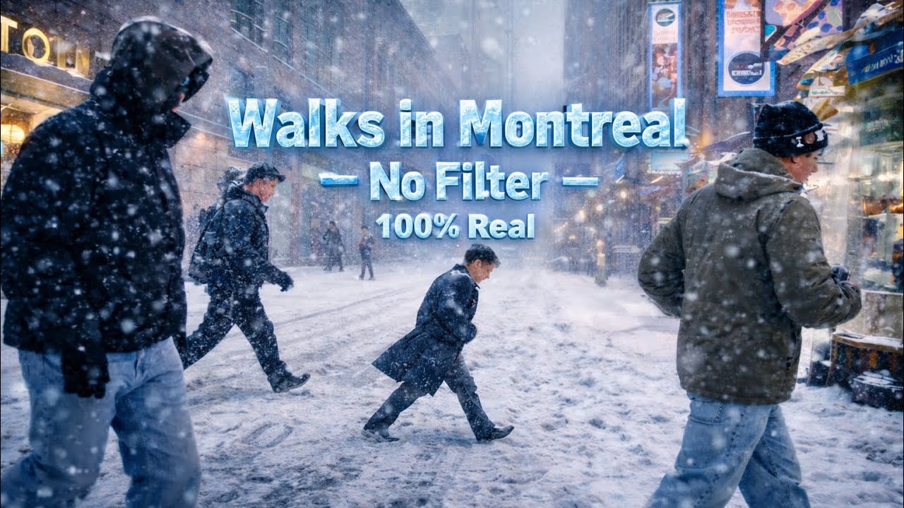 I was walking when a snowstorm suddenly hit — and just as fast, it was gone
