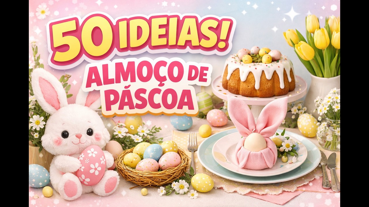 50 Ideias Criativas para Almoço de Páscoa 2026 | Decoração e Inspirações