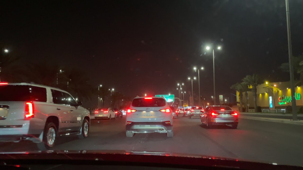 جولة بالسيارة بالليل🌒 (songs night ride) طريق الملك عبدالعزيز