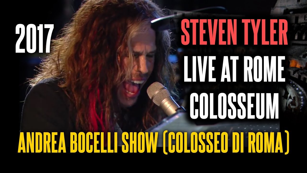 Steven Tyler Live at Rome Colosseum - Andrea Bocelli Show (Colosseo di Roma)