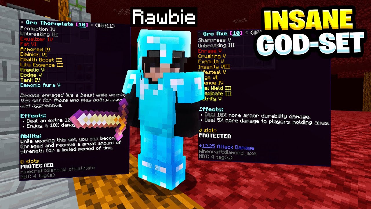 USING THE MOST *INSANE* GOD-SET IN PVP!  | Minecraft Factions | Minecadia Pirate [3]