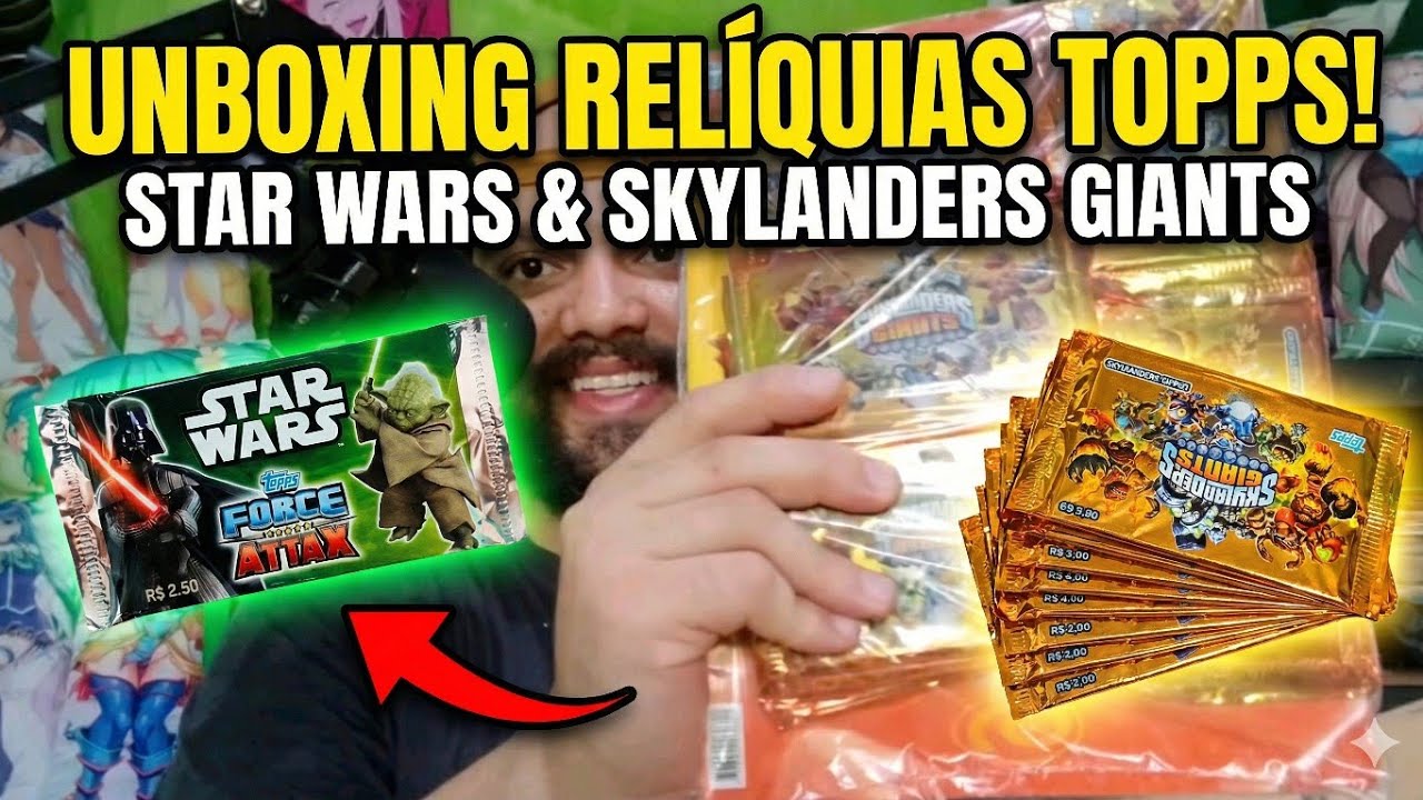 [Mais de 150 boosters] Unbox cartas originais de Skylanders e Star Wars! 