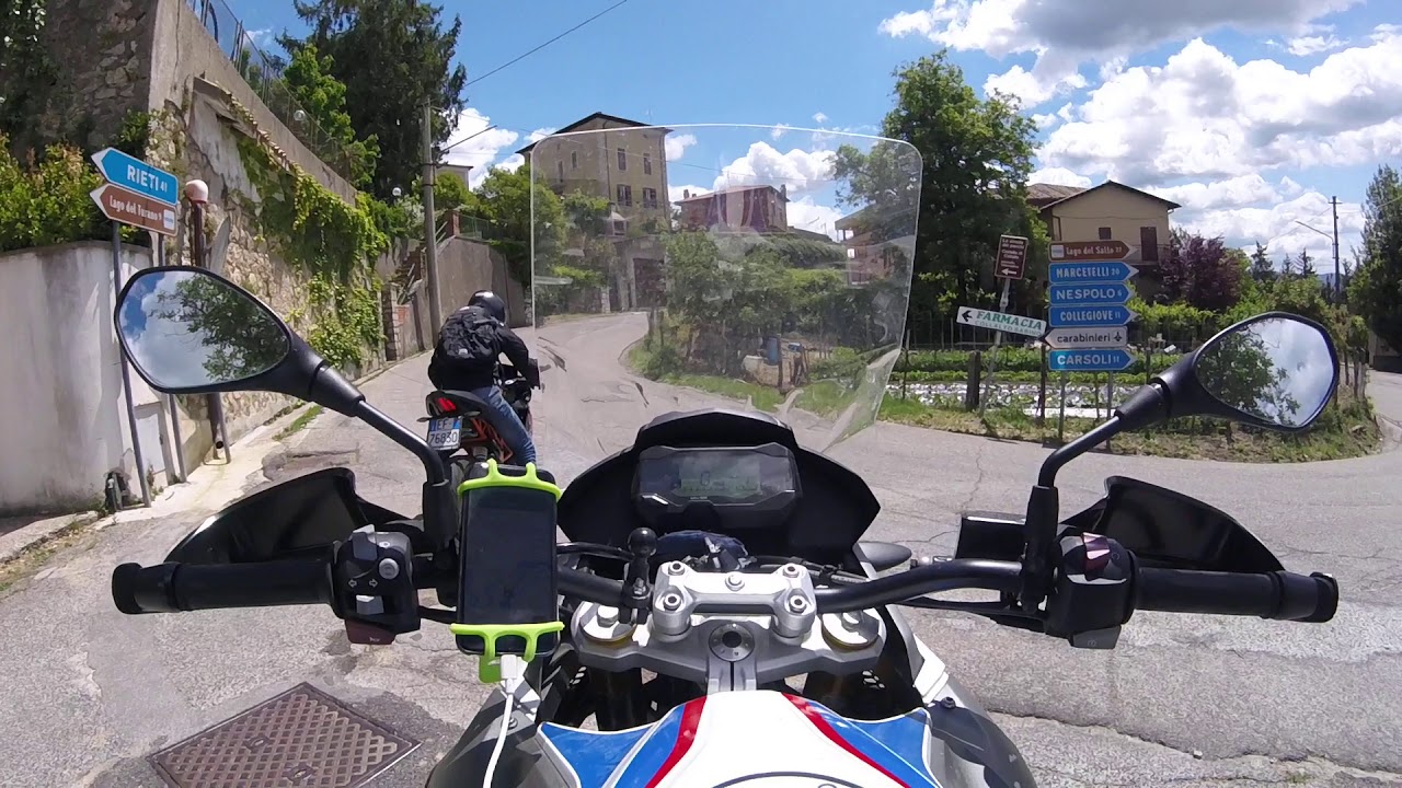 NIK BMW GS310 onboard; da Orvinio verso Collalto Sabino