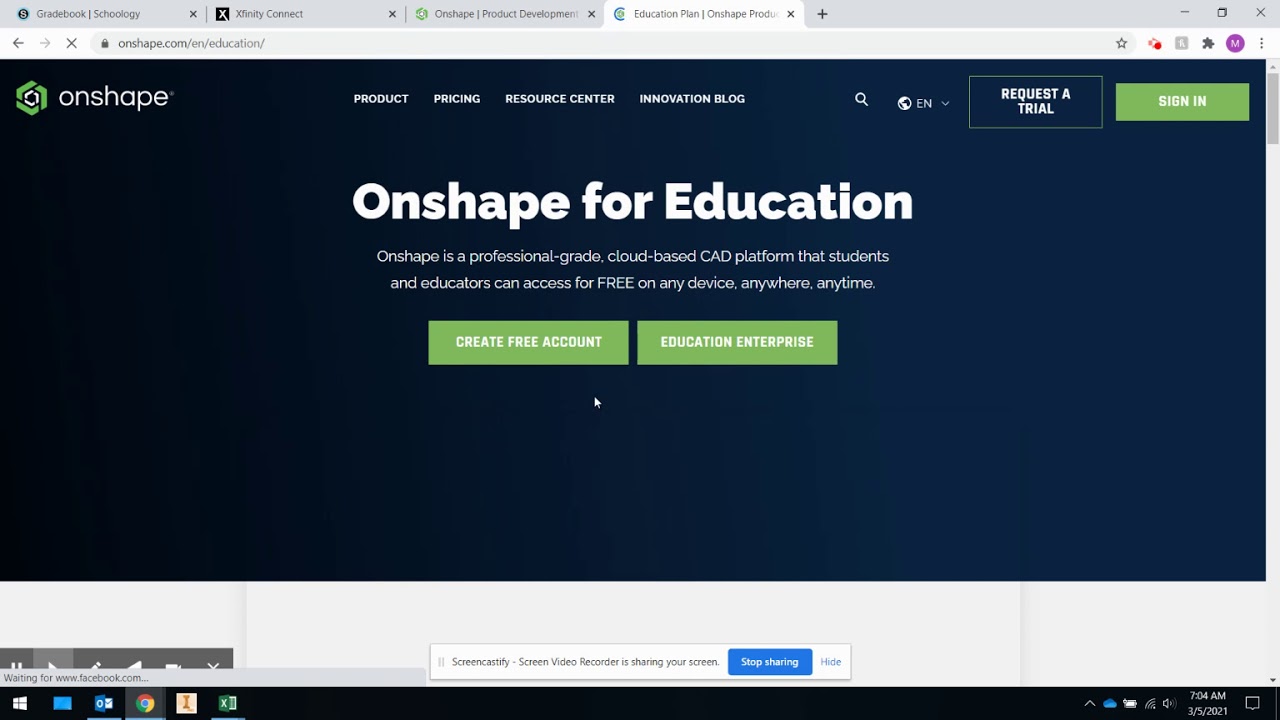 Creating Onshape Account