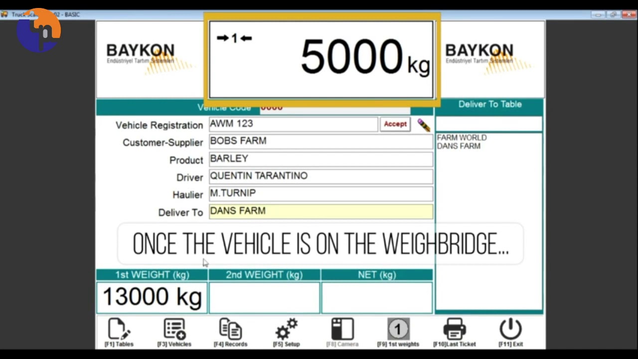 BAYKON AUTOMATIC TRUCK SCALE SYSTEM