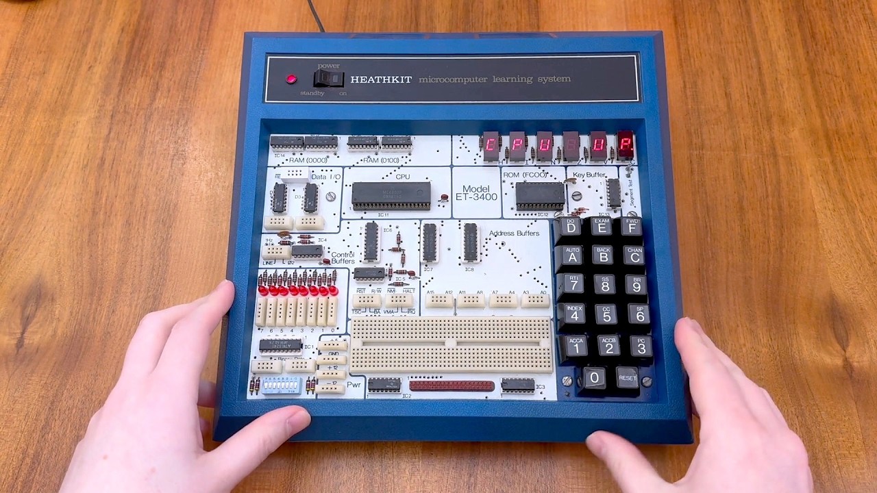 Heathkit ET-3400 Microprocessor Trainer - Heath's Educational Motorola 6800 Kit Computer from 1977