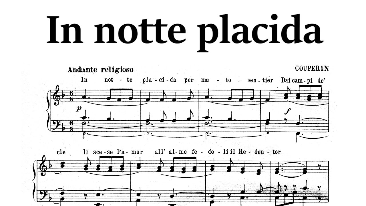 In notte placida - Organo solo