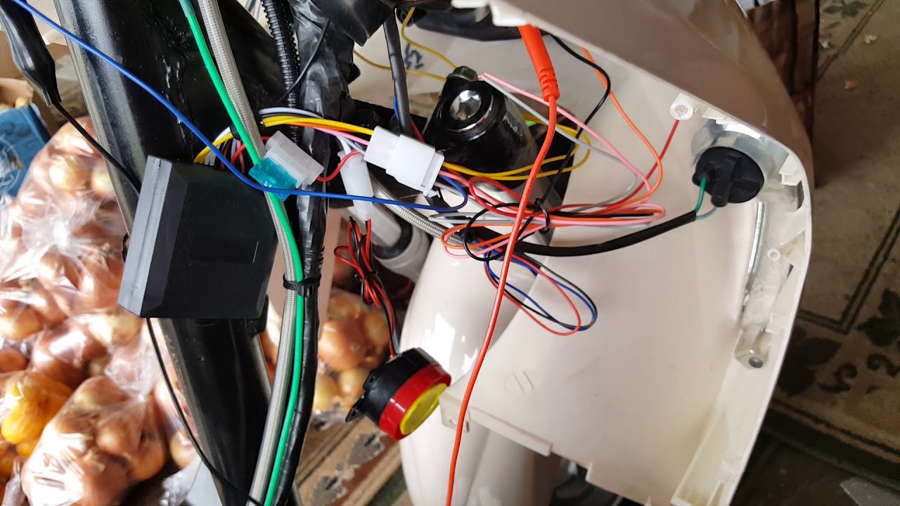 How to Wire GY6 Scooter Alarm Remote Start 2 of 20