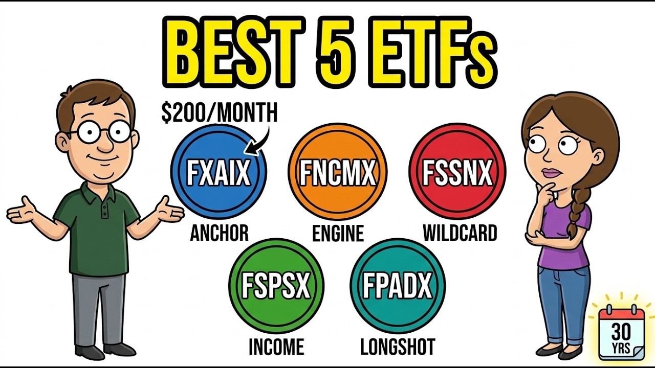 Что будет, если инвестировать по $200 в месяц в 5 ЛУЧШИХ ETF от Fidelity