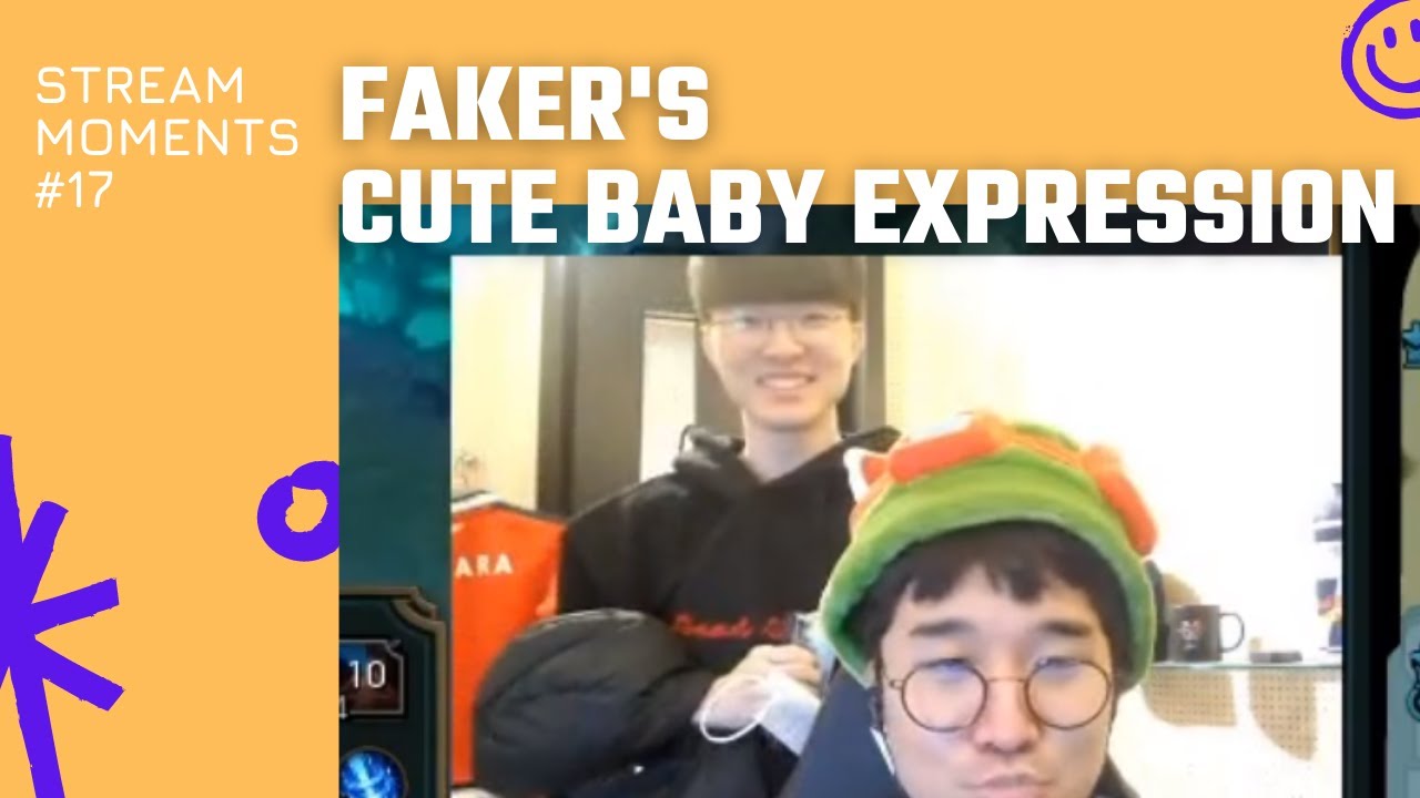 Faker visits Untara's room with a baby expression 🙈 | T1 Streaming Moments