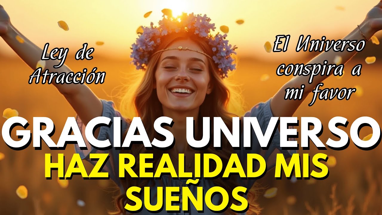 ✨GRACIAS UNIVERSO POR RESPONDER A MIS DESEOS | Mantra de Manifestación y Abundancia Inmediata 🌿