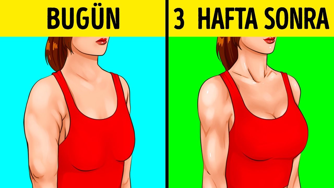 Güzel Kollar ve Diri Göğüsler İçin 10 Kolay Egzersiz Hareketi