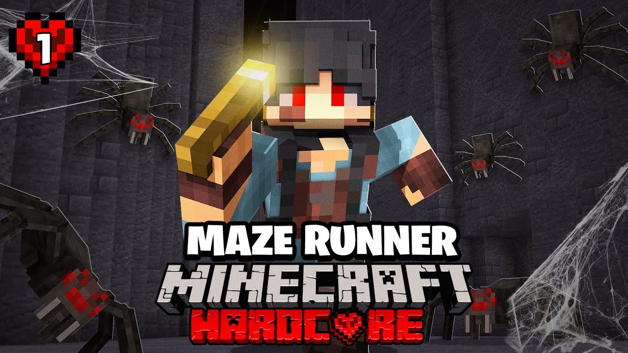100 Players Simulate Maze Runner in Minecraft!!