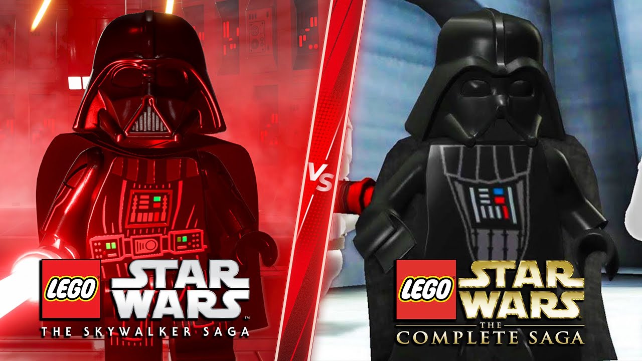 Lego Star Wars The Skywalker Saga vs The Complete Saga - Direct Comparison! Attention to Detail
