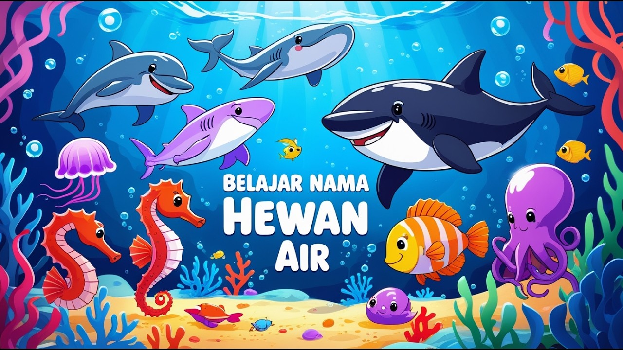 Dunia Air Seru! Belajar Nama Hewan Air Dua Bahasa